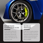✨ Tire wax – restores black gloss. blocks UV. repels dirt. Easy & quick!