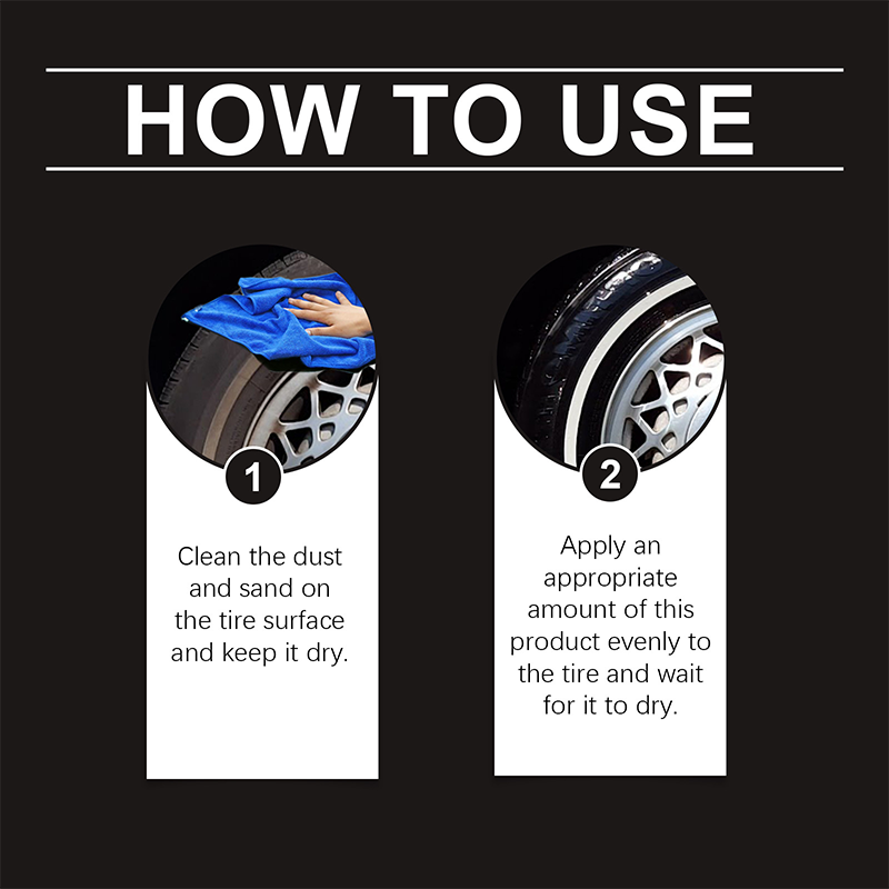 ✨ Tire wax – restores black gloss. blocks UV. repels dirt. Easy & quick!