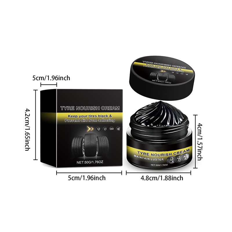 ✨ Tire wax – restores black gloss. blocks UV. repels dirt. Easy & quick!