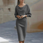 🌟 Limited Time 49% OFF💃Women's Elegant Waist-Cinching Slimming Dress | Elegant Fit & Figure-Flattering Silhouette✨