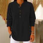 👚 50% OFF NOW! 🎉 Women's Corduroy Henley Top – Stylish. Soft & Versatile 🧥📦