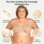 🔥Last Day Special Price £7.99💐Women's Elegant Sheer Full Coverage Plus Size Bra(副本)