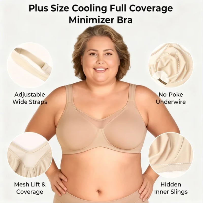 🔥Last Day Special Price £7.99💐Women's Elegant Sheer Full Coverage Plus Size Bra(副本)