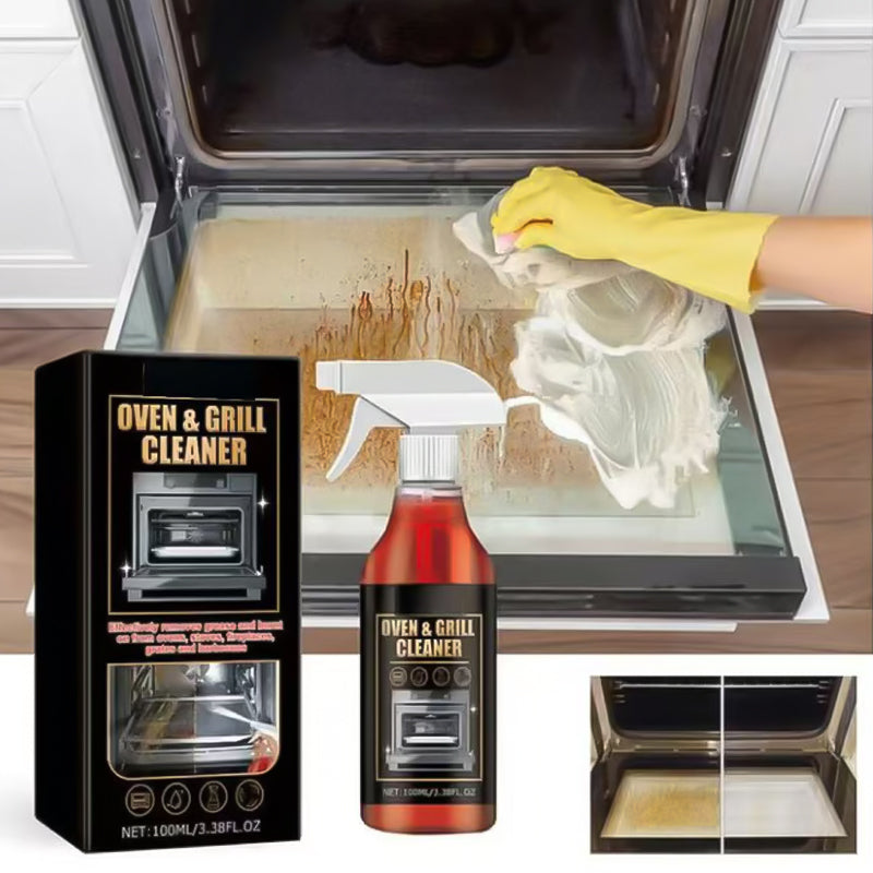 🧼 50% OFF NOW! 🔥 Oven & Grill Cleaning Spray – Powerful Degreaser. Odor Eliminator & Easy Spray 🧽
