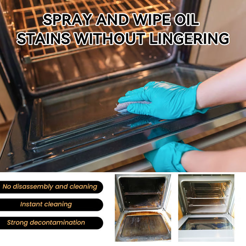 🧼 50% OFF NOW! 🔥 Oven & Grill Cleaning Spray – Powerful Degreaser. Odor Eliminator & Easy Spray 🧽