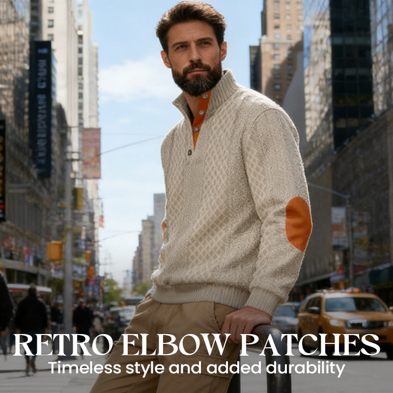 🧥Luxury Comfort | Men's Textured Jacquard Sweatshirt | Everyday Essential 🔥