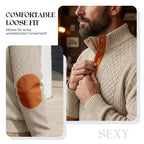 🧥Luxury Comfort | Men's Textured Jacquard Sweatshirt | Everyday Essential 🔥