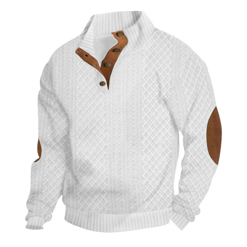 🧥Luxury Comfort | Men's Textured Jacquard Sweatshirt | Everyday Essential 🔥