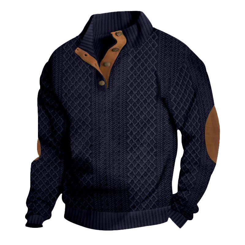 🧥Luxury Comfort | Men's Textured Jacquard Sweatshirt | Everyday Essential 🔥