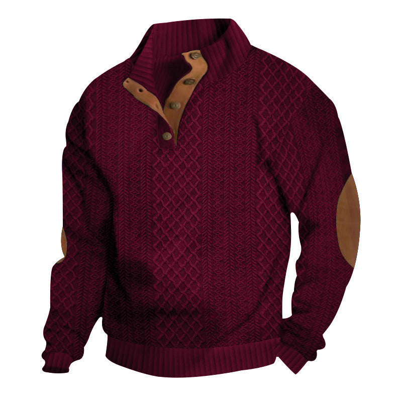 🧥Luxury Comfort | Men's Textured Jacquard Sweatshirt | Everyday Essential 🔥