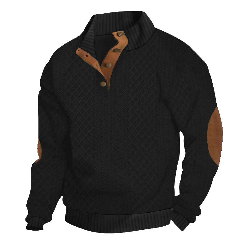 🧥Luxury Comfort | Men's Textured Jacquard Sweatshirt | Everyday Essential 🔥