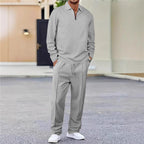 💥 Men's Waffle Knit Sweatshirt & Straight-Leg Pants Set – Cozy. Breathable & Effortlessly Stylish 👕👖