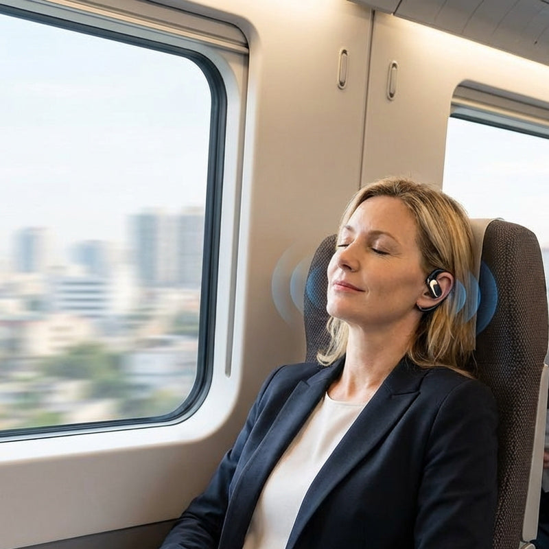 🎁 57% OFF! 🌀 Wireless Open-Ear Headphones – Air Conduction Tech. 72H Playtime & AI Noise-Canceling Calls 🎧✨
