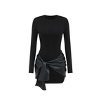 👗New arrival 40% OFF!🥰Women's Long Sleeve Tie-Waist Bodycon Dress