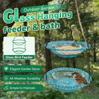 💞50K+ SOLD!🐦🌧️Vintage-Style Bird Feeder with Bath – Hangs anywhere. easy to fill. Attracts robins & blue tits. Perfect for nature lovers. 🏡✨