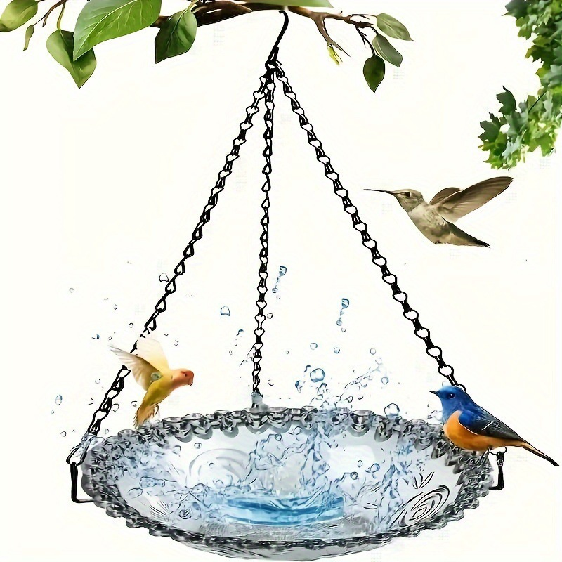 💞50K+ SOLD!🐦🌧️Vintage-Style Bird Feeder with Bath – Hangs anywhere. easy to fill. Attracts robins & blue tits. Perfect for nature lovers. 🏡✨