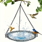 💞50K+ SOLD!🐦🌧️Vintage-Style Bird Feeder with Bath – Hangs anywhere. easy to fill. Attracts robins & blue tits. Perfect for nature lovers. 🏡✨