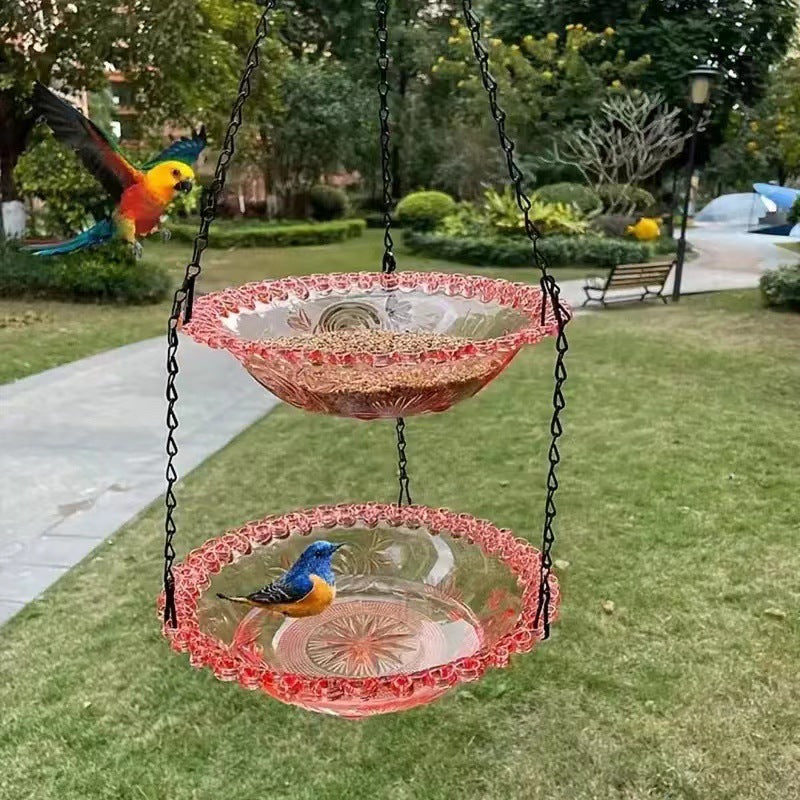 💞50K+ SOLD!🐦🌧️Vintage-Style Bird Feeder with Bath – Hangs anywhere. easy to fill. Attracts robins & blue tits. Perfect for nature lovers. 🏡✨