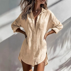 ✨ Women's Loose-Fit Mid-Length Button-Down Shirt – Casual. Comfortable & Effortlessly Stylish 👚💖