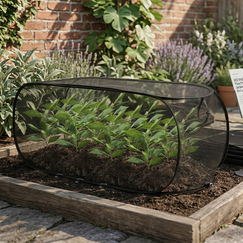 💎 -50% ON FOLDABLE POP-UP PLANT MESH COVER! 💎 Triple-Action Insect. Cold & Sun Protection for Your Garden ✨