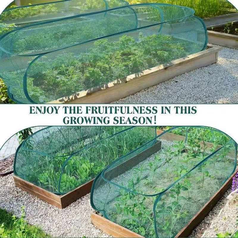 💎 -50% ON FOLDABLE POP-UP PLANT MESH COVER! 💎 Triple-Action Insect. Cold & Sun Protection for Your Garden ✨