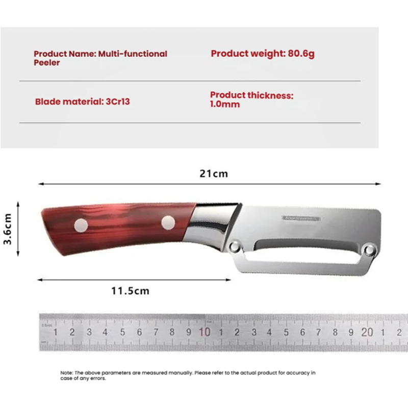 🥕 BUY 1 GET 1 FREE! 🎁 Multi-functional Kitchen Peeler – Sharp Stainless Steel Blade. Ergonomic Handle & Swiveling Dual-Action ✨
