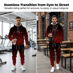 🎁New Arrival 50% OFF💥Men's Gradient Tracksuit Set - Hoodie and Sweatpants
