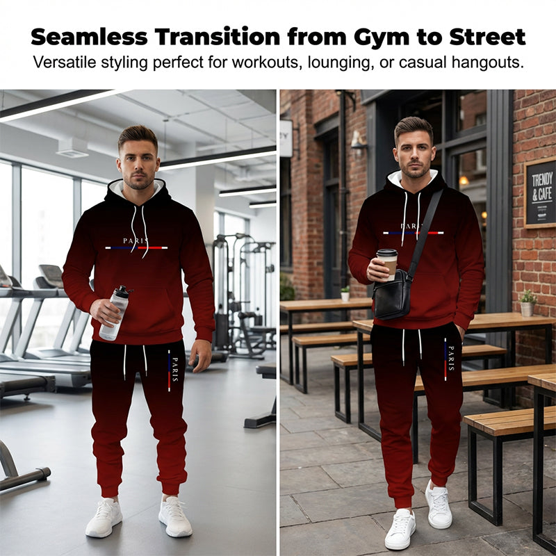 🎁New Arrival 50% OFF💥Men's Gradient Tracksuit Set - Hoodie and Sweatpants