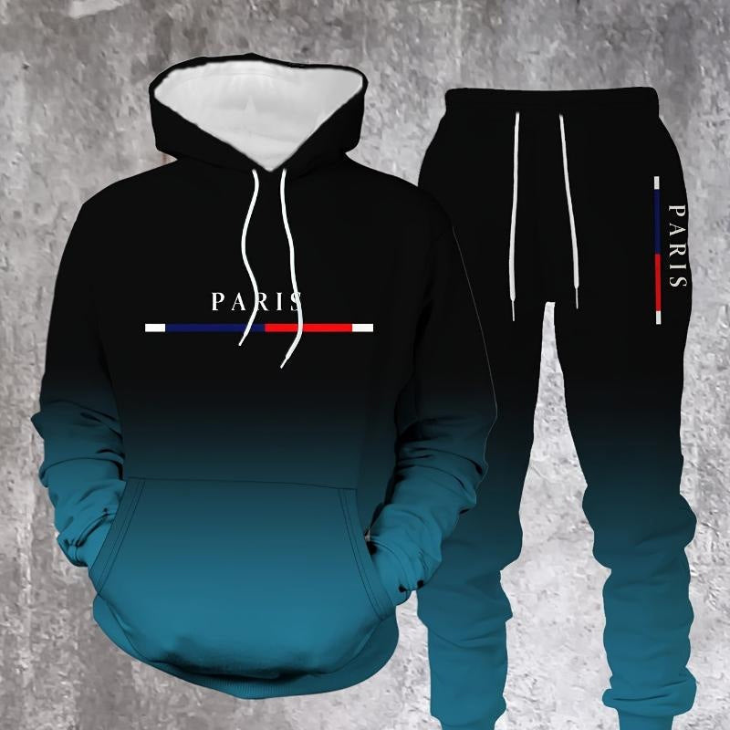 🎁New Arrival 50% OFF💥Men's Gradient Tracksuit Set - Hoodie and Sweatpants
