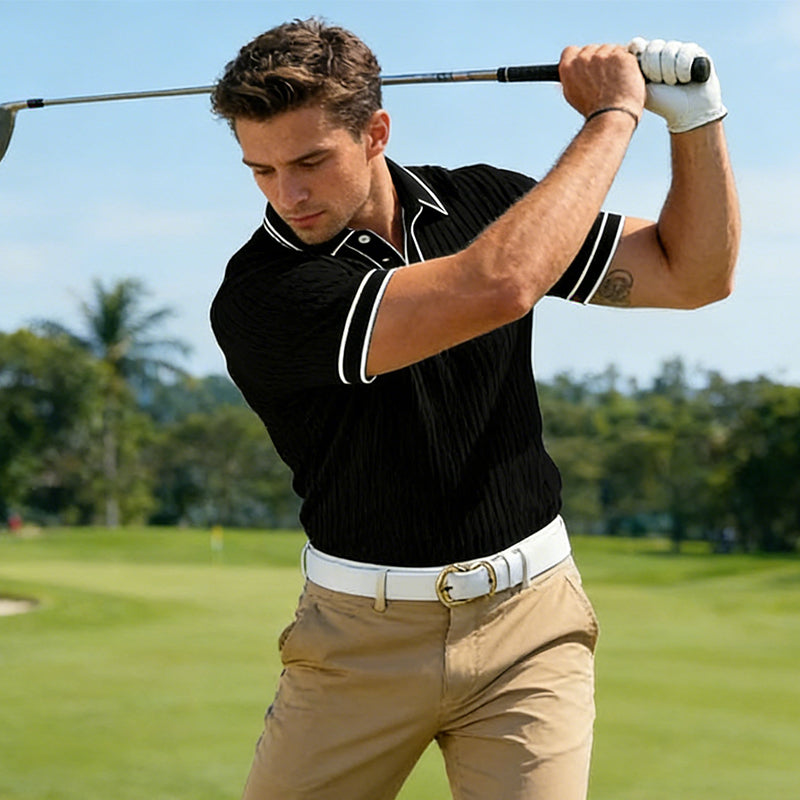 👕 40% OFF ! 🌞 Summer Casual Short Sleeve Polo Shirt – Breathable Fabric. Classic Fit & Perfect for Daily Wear 🏠