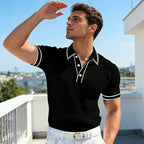 👕 40% OFF ! 🌞 Summer Casual Short Sleeve Polo Shirt – Breathable Fabric. Classic Fit & Perfect for Daily Wear 🏠