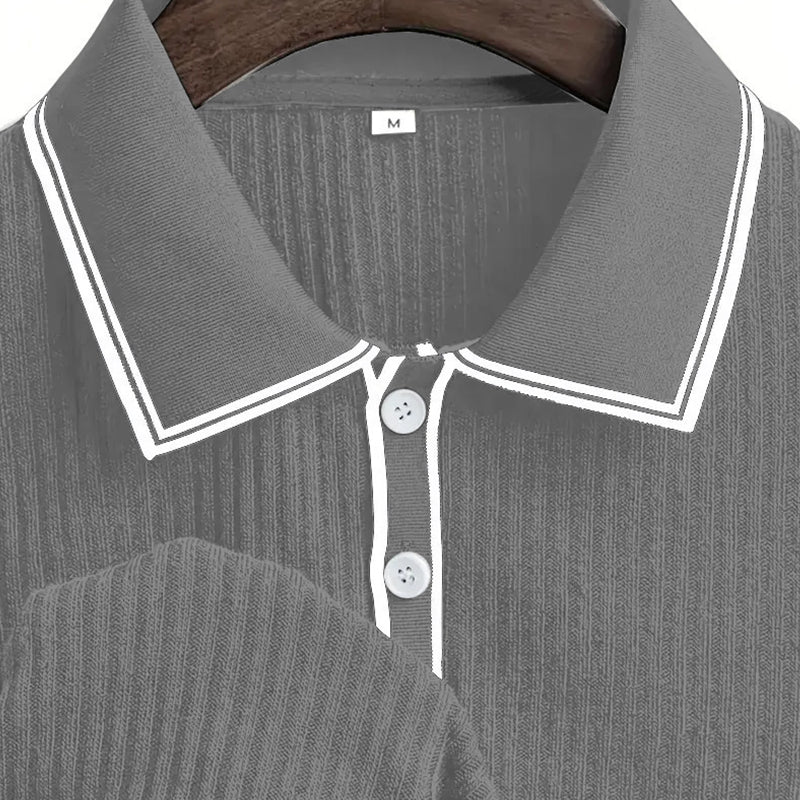 👕 40% OFF ! 🌞 Summer Casual Short Sleeve Polo Shirt – Breathable Fabric. Classic Fit & Perfect for Daily Wear 🏠