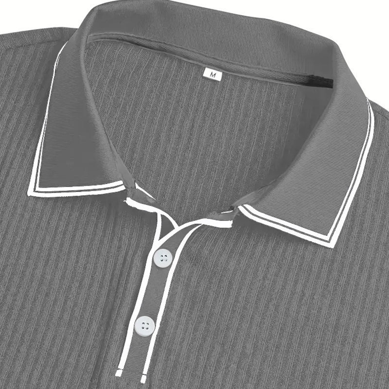 👕 40% OFF ! 🌞 Summer Casual Short Sleeve Polo Shirt – Breathable Fabric. Classic Fit & Perfect for Daily Wear 🏠