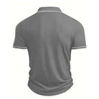 👕 40% OFF ! 🌞 Summer Casual Short Sleeve Polo Shirt – Breathable Fabric. Classic Fit & Perfect for Daily Wear 🏠