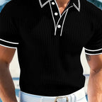 👕 40% OFF ! 🌞 Summer Casual Short Sleeve Polo Shirt – Breathable Fabric. Classic Fit & Perfect for Daily Wear 🏠
