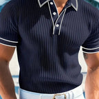 👕 40% OFF ! 🌞 Summer Casual Short Sleeve Polo Shirt – Breathable Fabric. Classic Fit & Perfect for Daily Wear 🏠