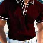 👕 40% OFF ! 🌞 Summer Casual Short Sleeve Polo Shirt – Breathable Fabric. Classic Fit & Perfect for Daily Wear 🏠