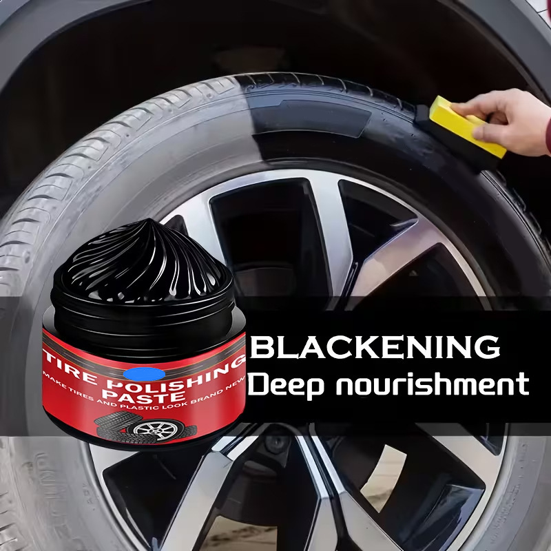 🚗 BUY 2 GET 1 FREE! ✨ Car Tire & Plastic Trim Renewal Paste – Restores Shine. Prevents Cracking & Easy Application 🛞