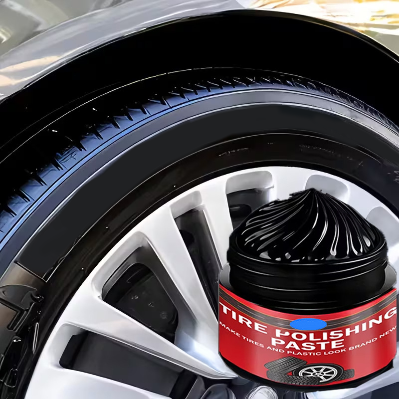 🚗 BUY 2 GET 1 FREE! ✨ Car Tire & Plastic Trim Renewal Paste – Restores Shine. Prevents Cracking & Easy Application 🛞