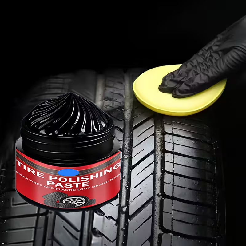 🚗 BUY 2 GET 1 FREE! ✨ Car Tire & Plastic Trim Renewal Paste – Restores Shine. Prevents Cracking & Easy Application 🛞