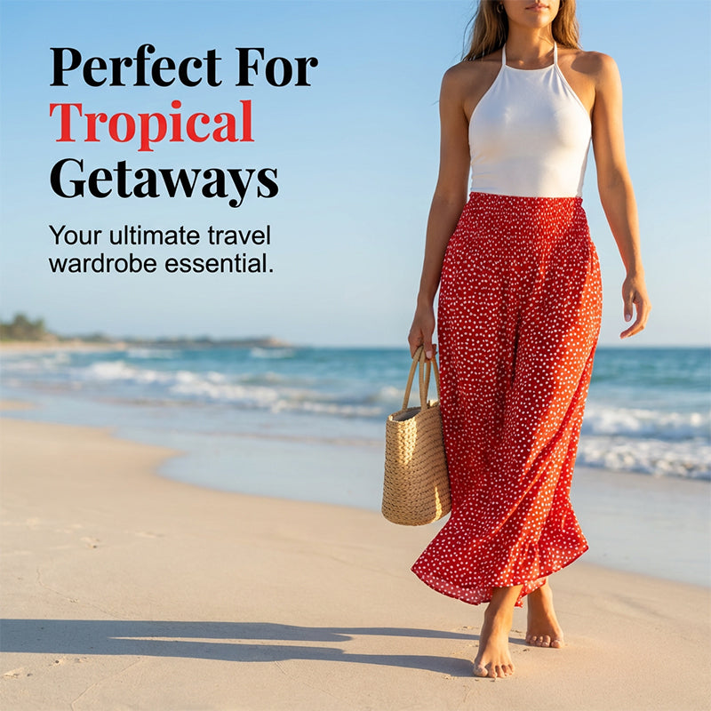 🔥 50% OFF Today! Women's Flowy High Waist Wide-Leg Pants – Slimming. Comfy & Chic