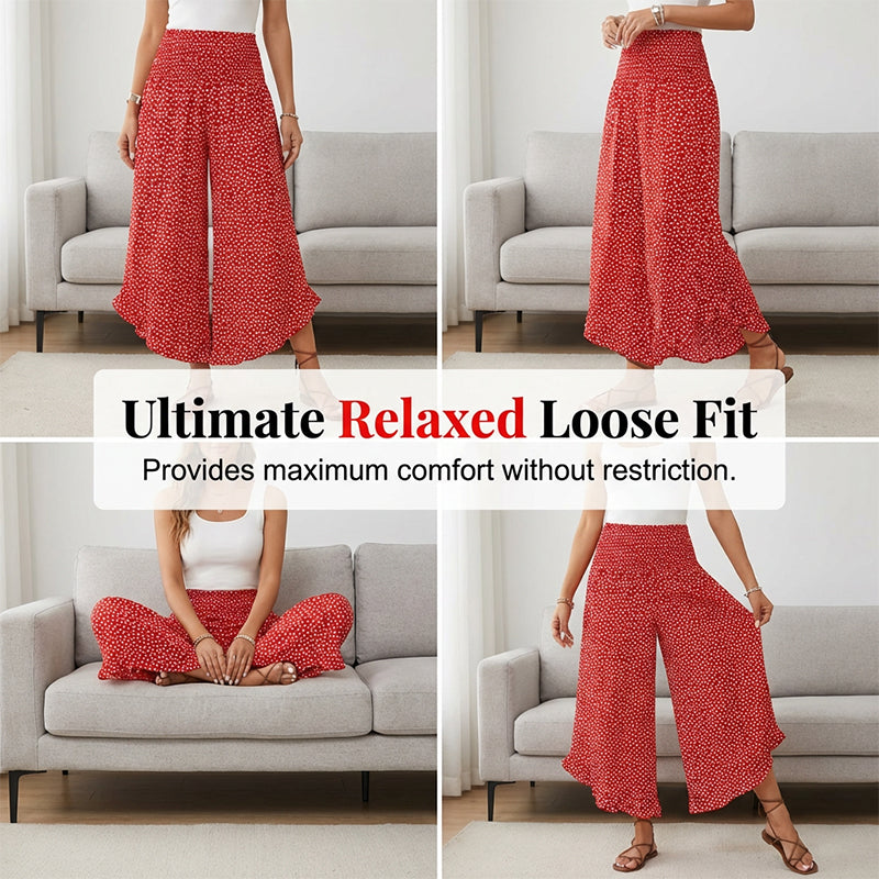 🔥 50% OFF Today! Women's Flowy High Waist Wide-Leg Pants – Slimming. Comfy & Chic