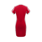 Women's Sporty V-Neck Bodycon Mini Dress