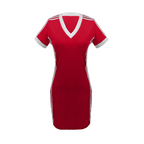Women's Sporty V-Neck Bodycon Mini Dress