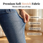 Women's Slim Fit Stretch Denim Capri Pants
