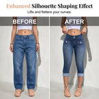 Women's Slim Fit Stretch Denim Capri Pants