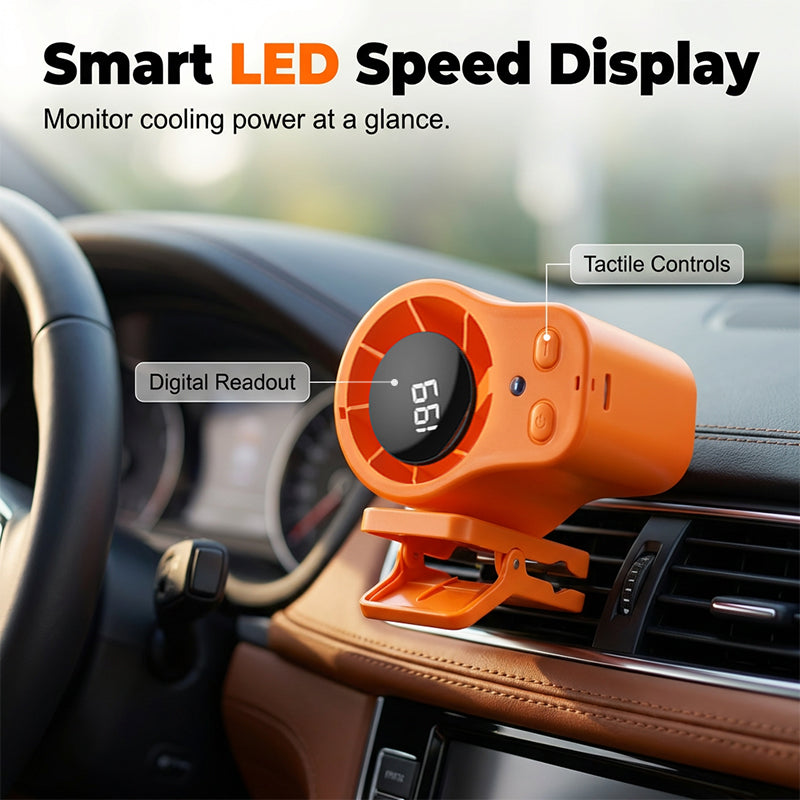 🔥Summer Sale 50% OFF🔥 Portable Hands-Free Cooling Fan with Smart LED Display