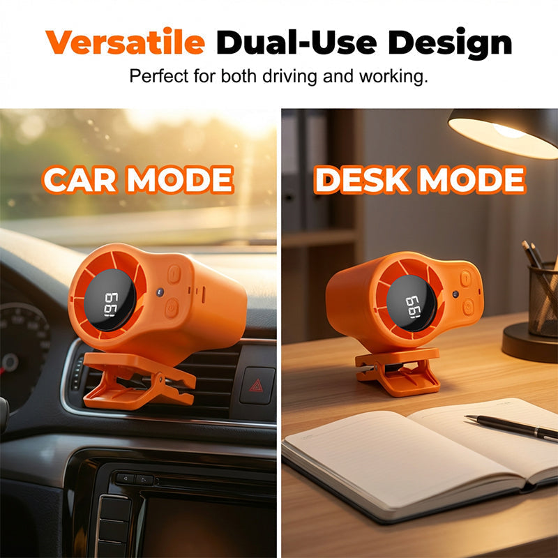 🔥Summer Sale 50% OFF🔥 Portable Hands-Free Cooling Fan with Smart LED Display