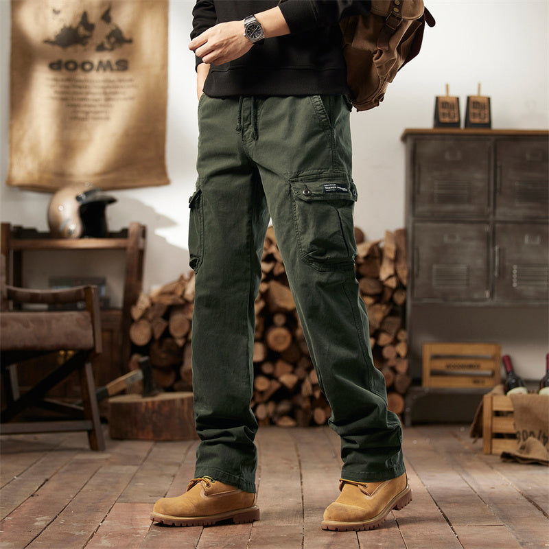 👖 50% OFF NOW! 🛠️ Men's Cotton Cargo Tactical Pants – Multi-Pocket. Reinforced Construction & Adjustable Waist 🔧