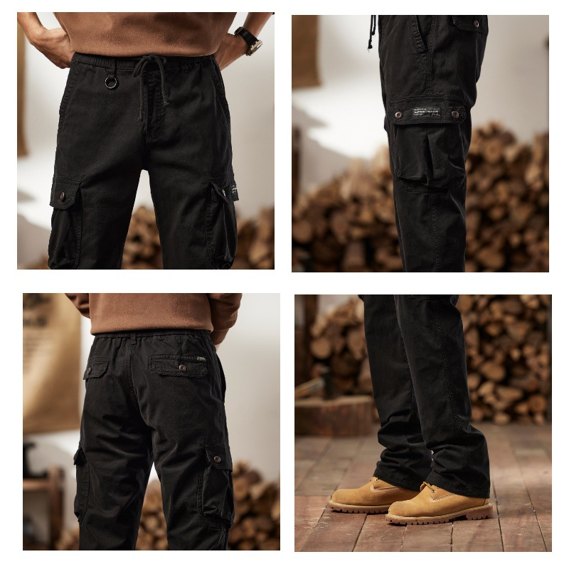 👖 50% OFF NOW! 🛠️ Men's Cotton Cargo Tactical Pants – Multi-Pocket. Reinforced Construction & Adjustable Waist 🔧